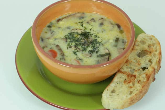 Russian Mushroom and Potatoe Soup Recipe