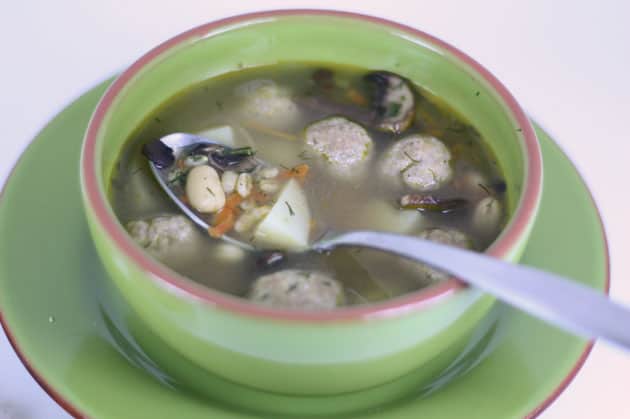Tanyas turkey meatball soup