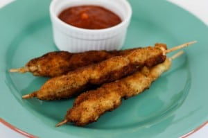 Breaded Chicken Skewers
