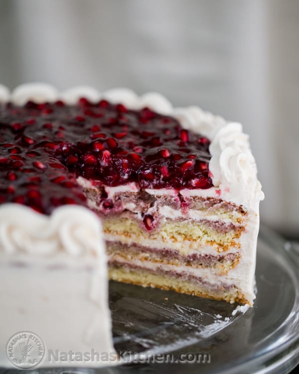 Pomegranate Christmas Cake_-3-2