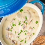 Easy Mushroom Gravy - so quick to make, you'll never go back to using the store-bought stuff! @natashaskitchen