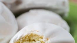 A close up of Mom's pryaniki cookies with a bite taken out of one of them