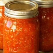 This Adjika is not hard to make, considering all of the ingredients are just whirled in a food processor and you don't have to seed the jalapenos - SCORE!
