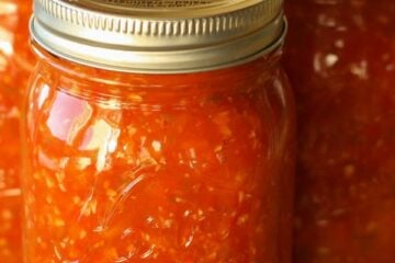 This Adjika is not hard to make, considering all of the ingredients are just whirled in a food processor and you don't have to seed the jalapenos - SCORE!