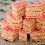 This Ukrainian waffle cake is so easy, you could make it simply by viewing the pictures. Easiest cake you'll ever make and it's quite fabulous!