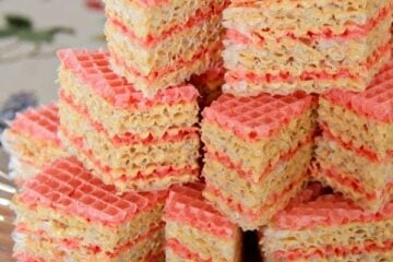 This Ukrainian waffle cake is so easy, you could make it simply by viewing the pictures. Easiest cake you'll ever make and it's quite fabulous!