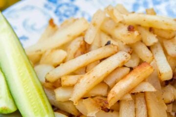 These Ukrainian Pan fried potatoes aren't difficult but there is a trick to getting that crispy crust and tender, buttery interior consistently. Here's how.
