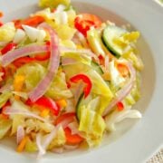 A bowl of marinated vegetable salad