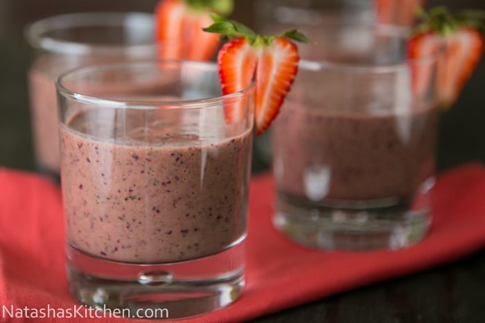 Strawberry Spinach Smoothies