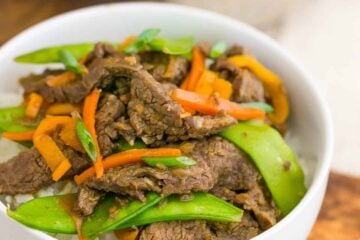 This stir fry is healthy and light with it's fresh orange sauce. The flavor is extremely satisfying and it's super quick to make with just 30 mins of prep.