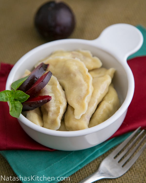 Plum Vareniki (Plum Pierogies)