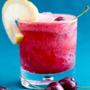 Best Cherry Lemonade! Combining club soda, cherry syrup and ice creates incredible fizz. Seriously, don't take your eye off this sparkling cherry lemonade! | natashaskitchen.com