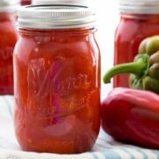 Learn how to make marinated red bell peppers. They&rsquo;re great side dish along mashed potatoes and good to nibble on straight too.
