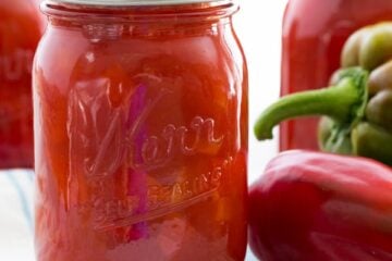 Learn how to make marinated red bell peppers. They&rsquo;re great side dish along mashed potatoes and good to nibble on straight too.