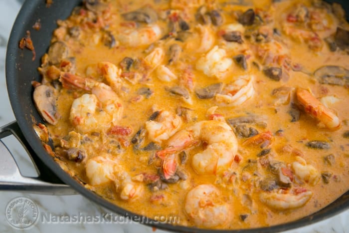 Shrimp and Mushrooms in a Garlic Bisque Sauce - Image 7