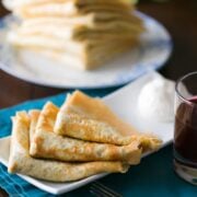 These turkey crepes (savory nalesniki) are delicious and yet another way to use up that leftover turkey. Yes!! This recipe turns out perfect every time.