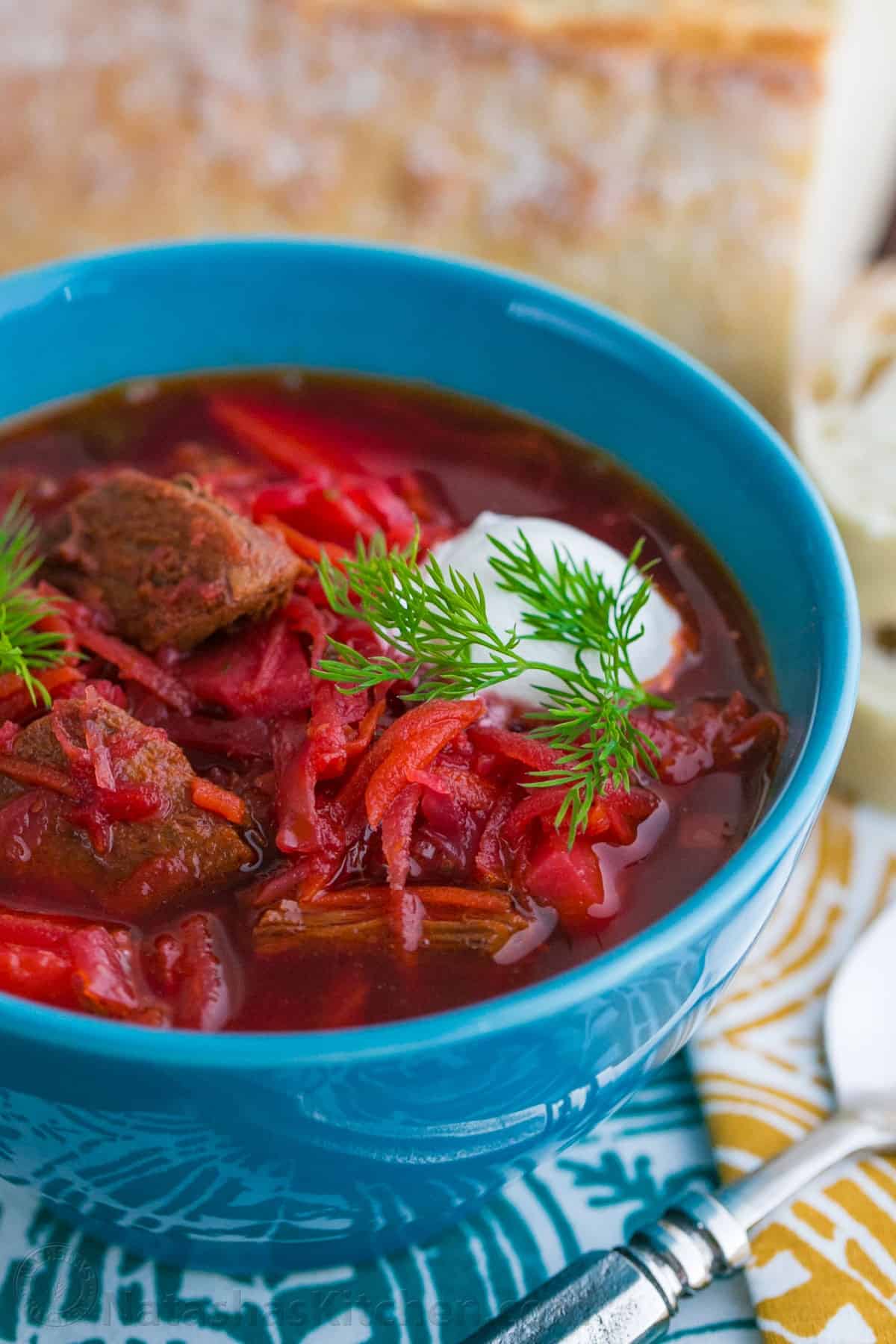 Vegetarian Red Beet Soup - Momma Chef