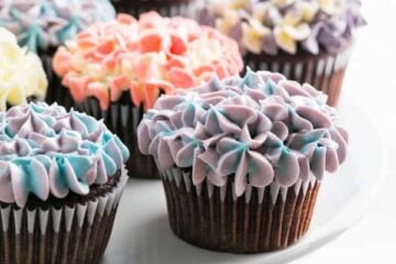 Hydrangea Cupcakes tutorial, plus a recipe for incredible, moist chocolate cupcakes! How to make beautiful hydrangea cupcakes - it's easier than you think! | natashaskitchen.com
