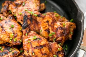 My mom made these BBQ chicken thighs for dinner and they were so tender and flavorful. Everyone was raving about the chicken.