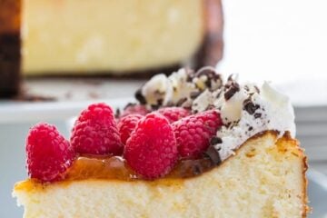 This is the best raspberry apricot cheesecake with chocolate crust I've ever made, or tried. It's creamy, decadent and will excite your taste buds.