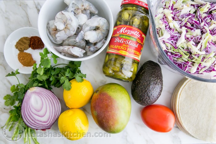 Shrimp Tacos with Coconut Coleslaw & Mango Salsa - Image 2