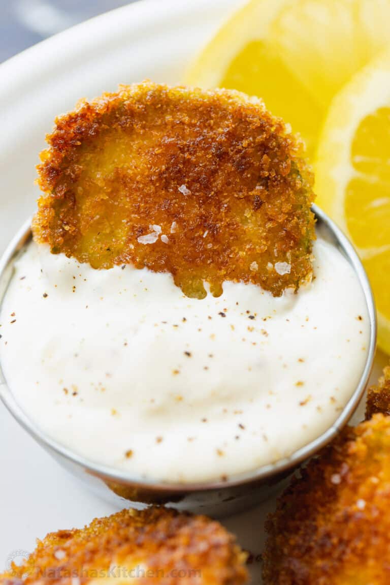 Crispy Fried Zucchini with Best Dipping Sauce