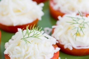 These tomato and cheese bites take just minutes to assemble and they are so good! @natashaskitchen