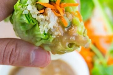 Have you tried lettuce wraps? You'll love these! P.S. this peanut sauce is boss. You'll want to hang on to this recipe! @natashaskitchen