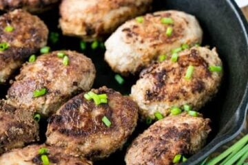 Lean Turkey Kotlety with Mushroom Filling from @natashaskitchen