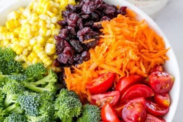 Broccoli Corn and Tomato Salad. This one's a keeper! @natashaskitchen
