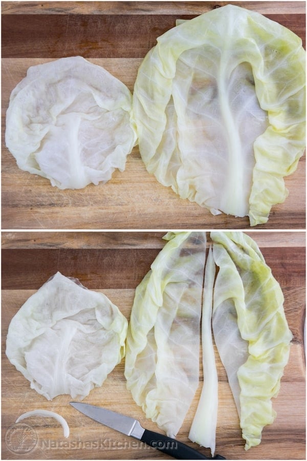 Our family loves these stuffed cabbage rolls. This step-by-step recipe makes it so easy! Absolutely delicious recipe for these cabbage rolls (golubtsi)