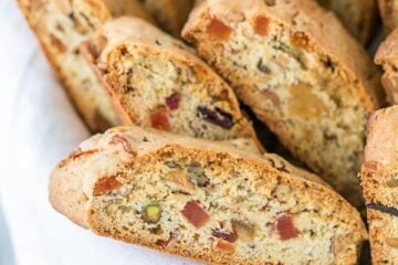 Jeweled Biscotti Recipe - THIS is the perfect holiday (or everyday!) cookie @natashaskitchen