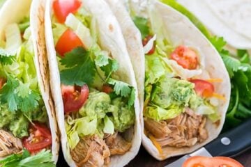 Juicy and Easy Slow Cooker Chicken Tacos Recipe @natashaskitchen