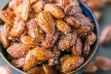 These spicy, roasted almonds with honey and raw sugar are addictive. This recipe is the best we've tried and we think you'll agree. Easy and not too sticky.