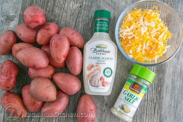 Baked Ranch Potatoes, Baked Cheesy Red Potatoes