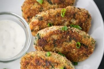 Chicken and Buckwheat Patties - loaded with healthy protein, grains & greens! So yummy! @natashaskitchen
