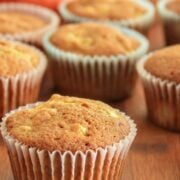 These Apple Banana Muffins are a super alternative to "boxed" cupcakes. These are especially moist. Enjoy them as muffins with milk or your morning coffee.