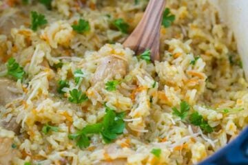 Creamy Chicken and Rice Recipe (a one-pot meal). You'll be going back for refills! @natashaskitchen
