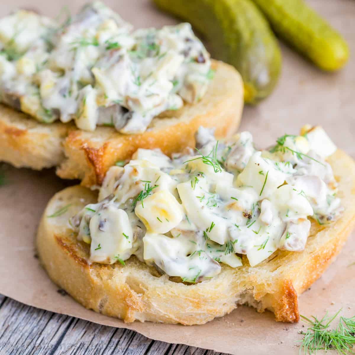 Mushroom and Egg Salad Recipe