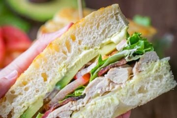 Chicken Bacon Avocado Sandwich with "secret sauce" - A Kneaders Bakery Copycat Recipe | NatashasKitchen.com