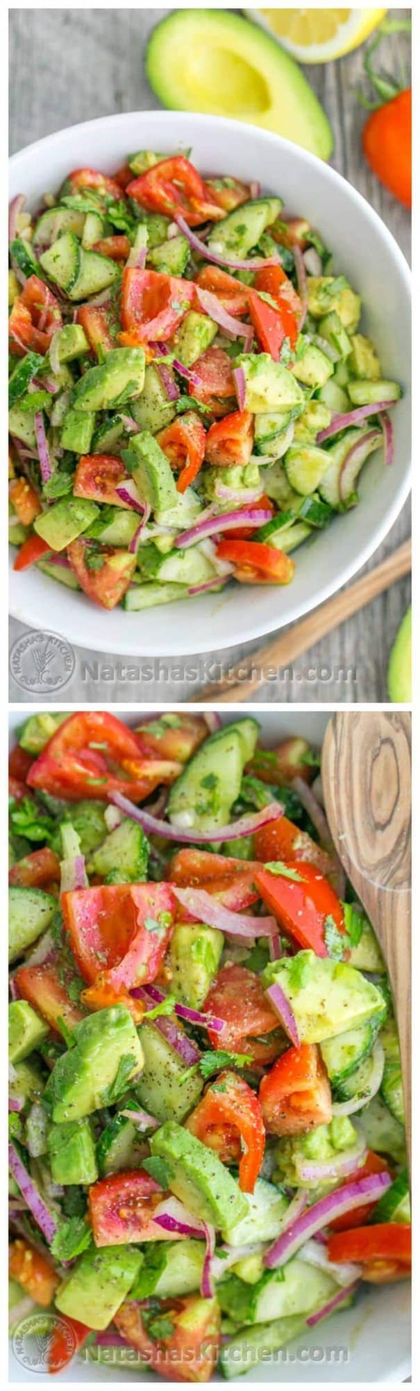 Cucumber Tomato Avocado Salad Natashaskitchen Com