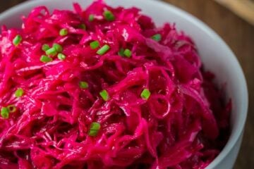 Marinated Cabbage and Beet Salad | natashaskitchen.com