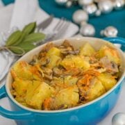 This Potatoes with Cream and Mushrooms recipe is one of my favorite recipes for potatoes. This recipe is made commonly at Ukrainian and Russian weddings.
