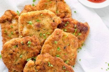 You can serve these easy chicken strips so many ways!! As an appetizer, with mashed potatoes for dinner or as chicken sandwich patties | natashaskitchen.com