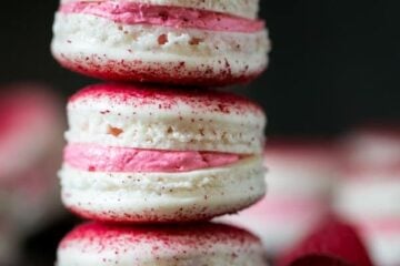 These raspberry macarons are tangy, sweet and melt-in-your-mouth amazing! Watch this great step-by-step video recipe from natashaskitchen.com
