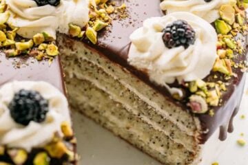 This poppy seed cake is fluffy and moist with a hint of rum and it's not overly sweet. Follow step-by-step photos to make this poppy seed cake like a Boss!
