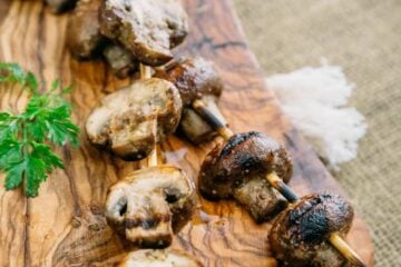 I absolutely love these Grilled Mushrooms on Skewers in every constellation! This easy marinated mushroom recipe is perfect for the grill.