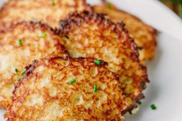 These are classic old world potato pancakes with a surprise inside! Mom always made these draniki growing up. Yummy for breakfast, lunch or dinner!