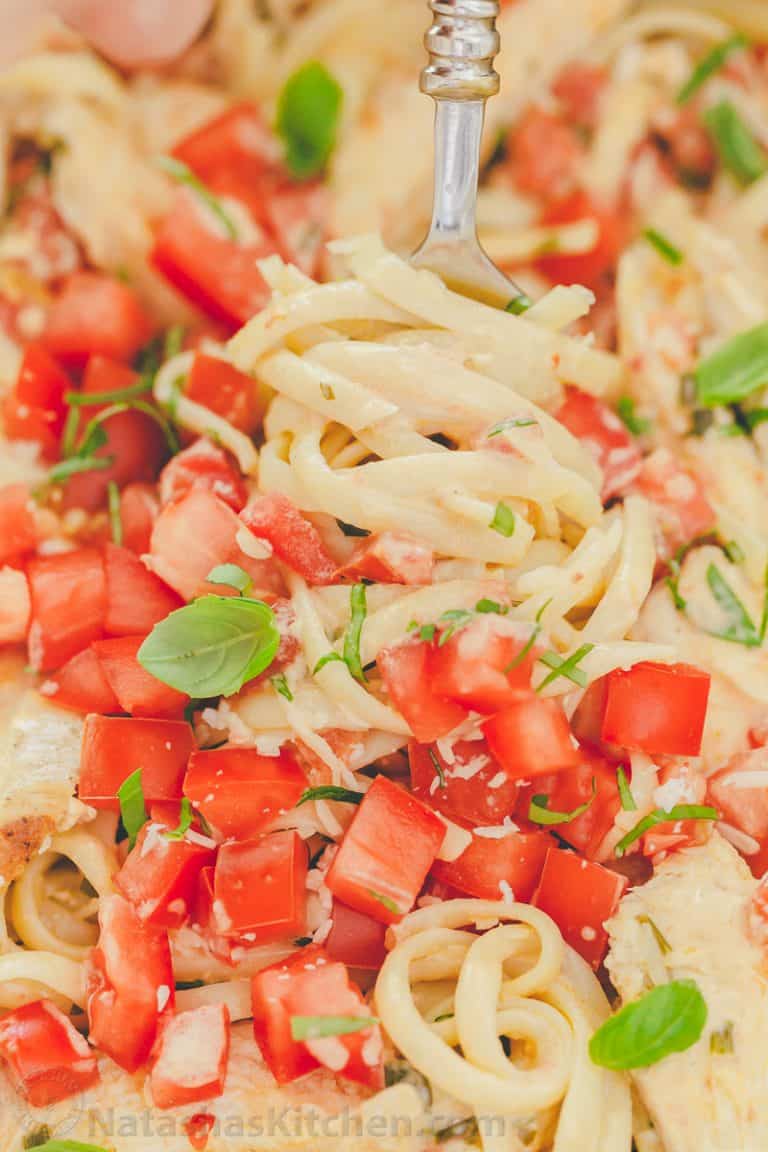 Chicken Pasta in Creamy Tomato Sauce - NatashasKitchen.com