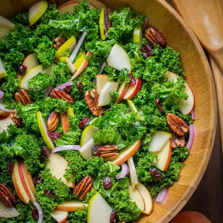 Kale Apple Salad Recipe - NatashasKitchen.com